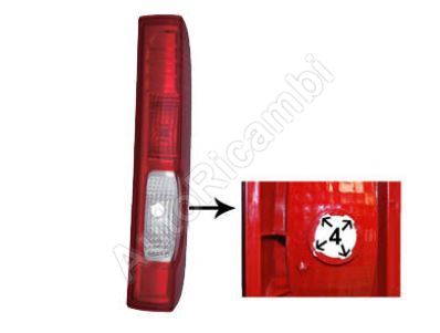 Tail light Renault Trafic 2006-2014 right without bulb holder, 4 grooves