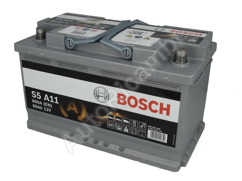 1766484 Autobatterie 12V 80Ah/800A Ford Transit ab 2011, Custom, Connect,  Courier 315x190x175 mm