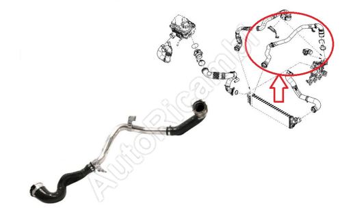 Charger Intake Hose Renault Master since 2010 2.3 dCi FWD from turbocharger to interco