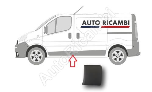 Protective trim for Renault Trafic since 2001 left, behind the front door, B-column