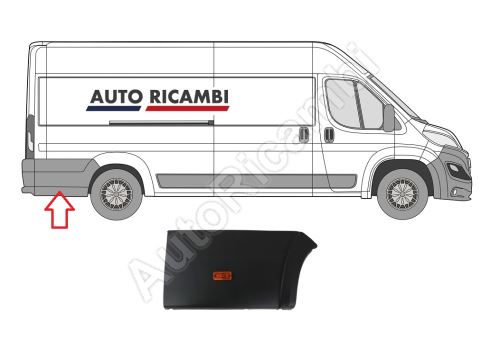 Protective trim Fiat Ducato since 2014 right, behind the rear wheel wide