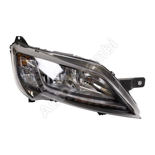 Headlight Fiat Ducato since 2014 right black frame H7+H7, LED with control unit