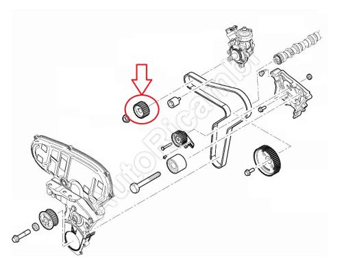 Engrenage de pompe d'injection Fiat Ducato depuis 2021 2.2D, Doblo depuis 2016 1.6D
