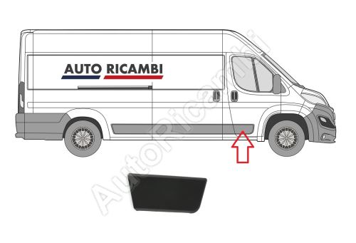 Protective trim Fiat Ducato since 2014 right, front door, black