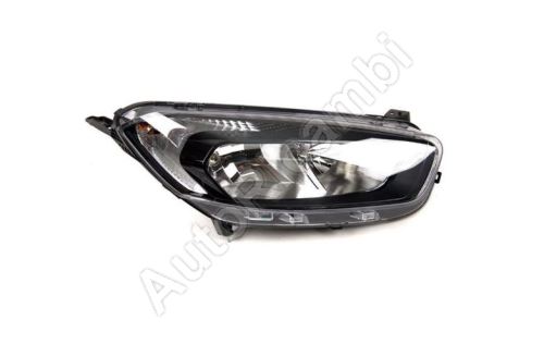 Headlight Ford Transit Courier 2014-2018 front, right H7/H15, black