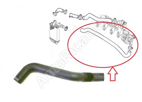 Charger Intake Hose Fiat Ducato 2002-2006 2.2 from turbocharger to intercooler