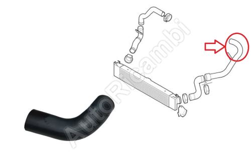 Charger Intake Hose Fiat Ducato since 2006 2.3 from turbocharger to intercooler