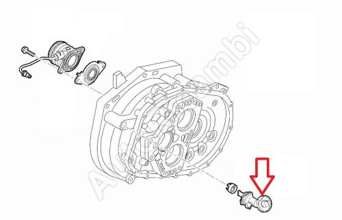 Clutch bearing control tube Fiat Ducato 2006/11/14- 2.0/2.3/3.0 JTD