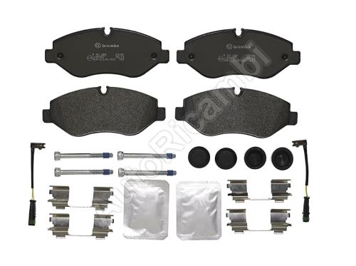 Brake pads Mercedes Sprinter since 2006 (906) front, 2-sensors, with accessories