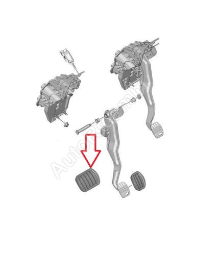 Brake pedal rubber Citroën Berlingo, Partner since 2018