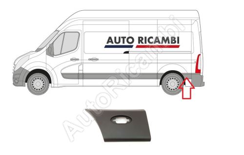 Protective trim Renault Master since 2010 left, behind the rear wheel for front door
