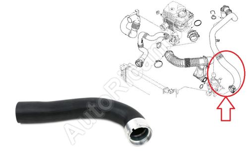 Charger Intake Hose Renault Master since 2010 2.3 dCi FWD from turbocharger to interco