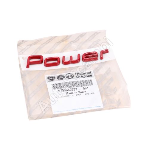 Schriftzug, Emblem "Power" Fiat Ducato ab 2014