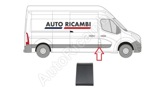 Protective trim for Renault Master since 2010 right, behind the front door, B-column