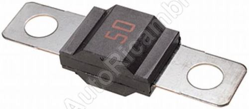 Sheet metal fuse 50A Iveco - red