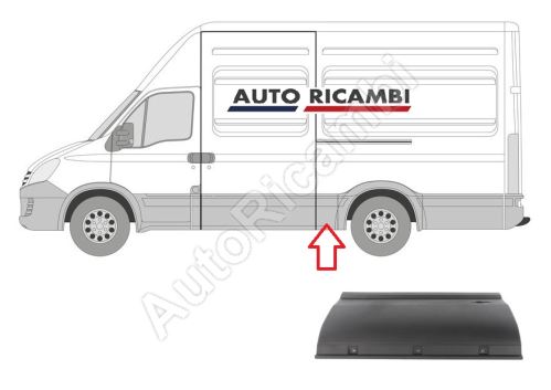 Protective trim Iveco Daily 2000-2014 left, in front of the rear wheel