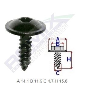 Self-tapping screw set 4.7 mm (10pcs in package)