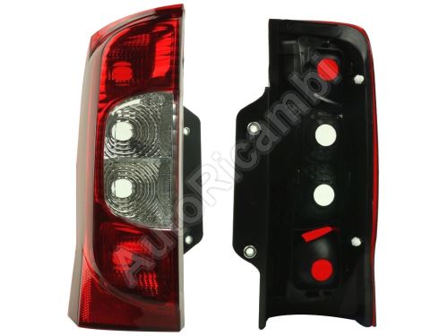 Tail light Fiat Fiorino since 2007 left without bulb holder (tailgate)