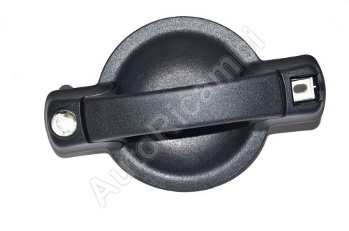 Outer sliding door handle Fiat Doblo 2000-2010 right black, without lock cylinder