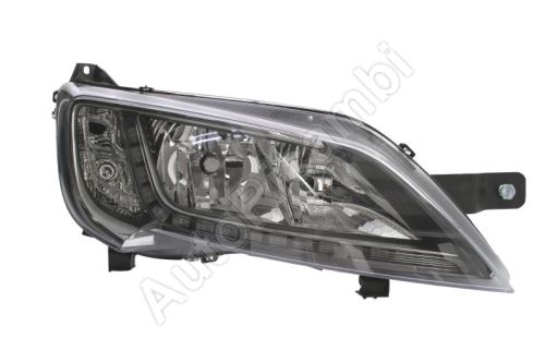 Headlight Fiat Ducato since 2014 right silver frame H7+H7, LED without control unit