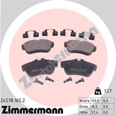 Brake pads Fiat Scudo 07 rear, with accessories