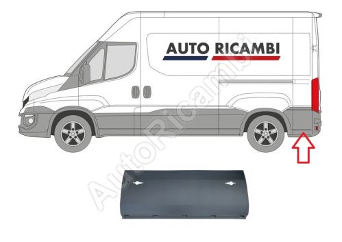 Protective trim Iveco Daily since 2014 left/right, behind the rear wheel