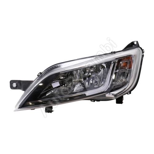 Headlight Fiat Ducato since 2014 left H7+H7 silver frame without LED