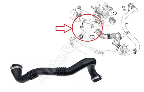 Charger Intake Hose Renault Master since 2010 2.3 dCi from intercooler to throttle