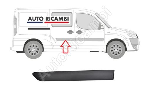 Protective trim Fiat Doblo 2005-2010 right, rear door