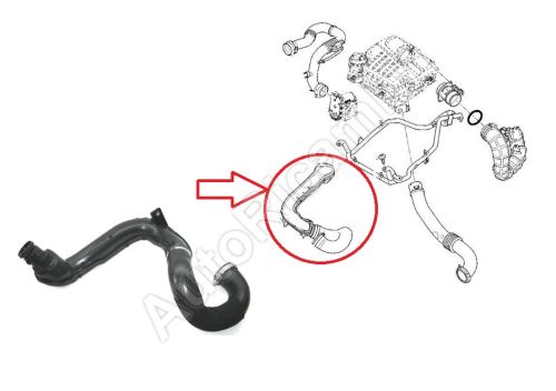 Charger Intake Hose Renault Trafic 2001-2014 2.0 dCi from turbocharger to intercooler
