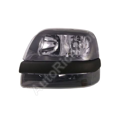 Headlight Fiat Doblo 2000-05 front, left, without foglamp, with motor
