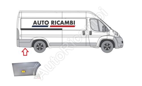 Protective trim Fiat Ducato since 2006 right, behind the rear wheel - extra length