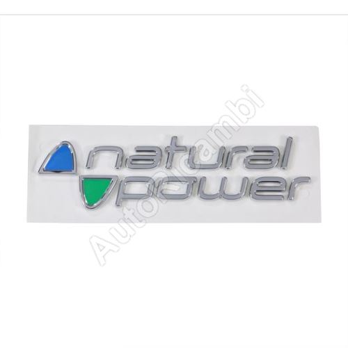 Schriftzug, Emblem "Natural Power" Fiat Ducato, Punto, Panda, Fiorino, Doblo
