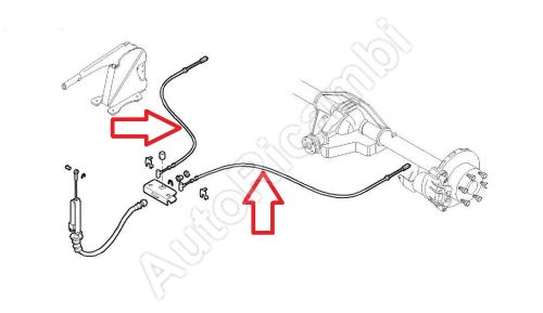 Handbrake cable Iveco Daily since 2014 35S rear