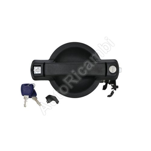 Outer rear door handle Fiat Doblo 2000-2010 left without central locking, with lock cylind