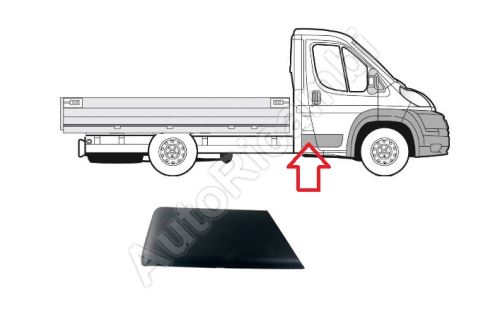 Protective trim Fiat Ducato since 2014 right behind the front door, B-column