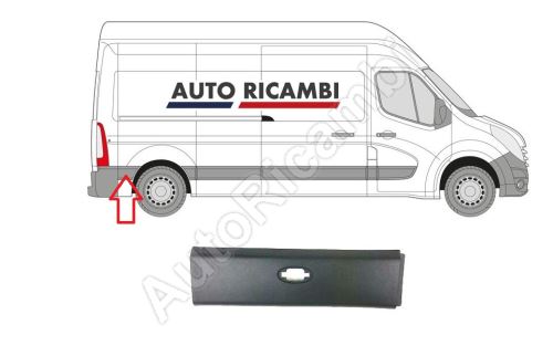 Protective trim Renault Master since 2010 right, behind the rear wheel, for position l