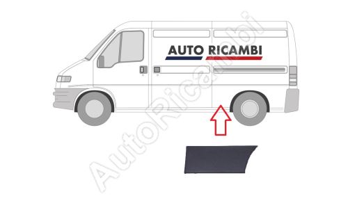Protective trim Fiat Ducato 2002-2006 left, in front of the rear wheel