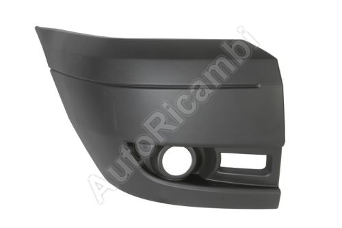 Bumper Ford Transit 2006-2014 front, right, black, with fog lights