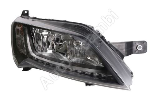 Headlight Fiat Ducato 2014 right H7 + H7 + LED black frame