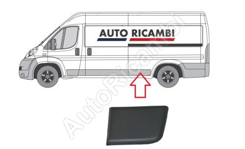 Protective trim Fiat Ducato since 2006 left, in front of the rear wheel
