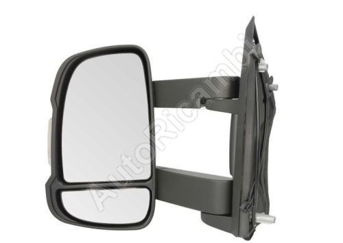 Rear View mirror Fiat Ducato since 2011 left long 250 mm, manual without sensor 16W 2-PIN