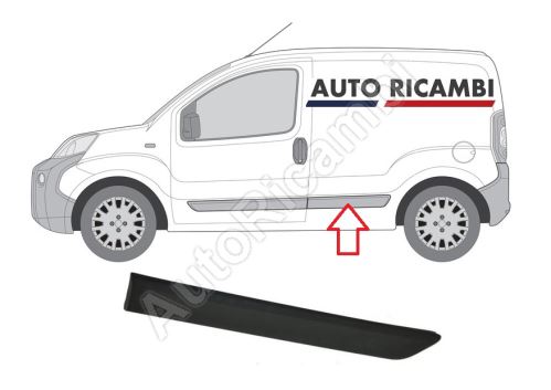 Protective trim Fiat Fiorino since 2007 left in front of the rear wheel