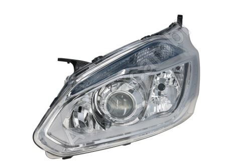 Headlight Ford Transit, Tourneo Custom 2012-2016 front, left with daylight, chrome