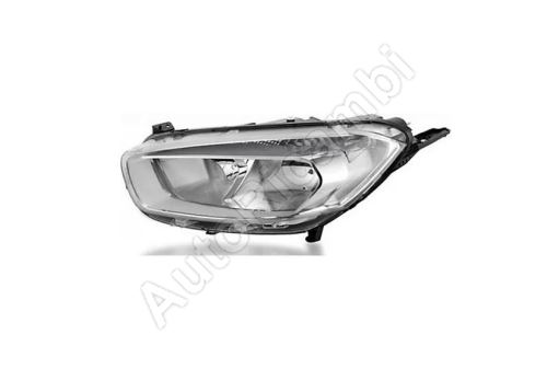 Headlight Ford Transit Courier 2014-2018 front, left H7/H15, silver