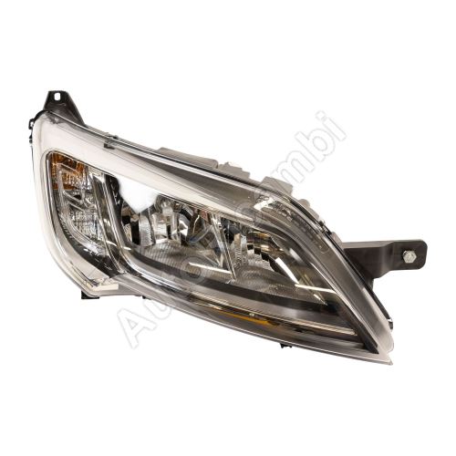 Headlight Fiat Ducato since 2014 right H7+H7 silver frame without LED
