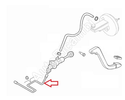 Clutch cylinder hose Fiat Ducato since 2021 2.2D