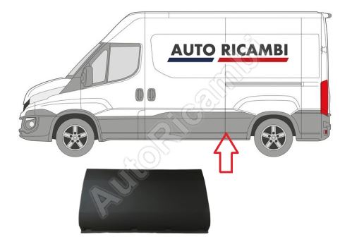 Protective trim Iveco Daily since 2014 left, in front of the rear wheel