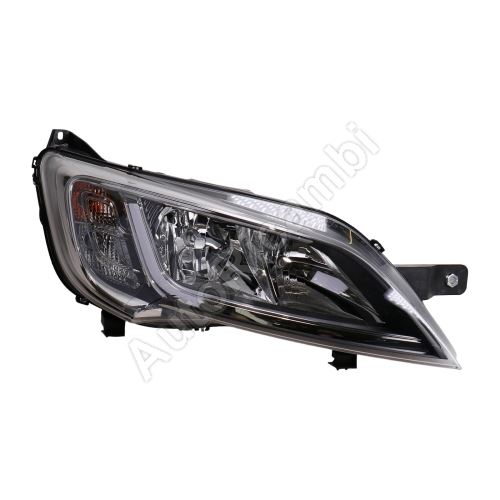 Headlight Fiat Ducato since 2014 right H7+H7 silver frame without LED